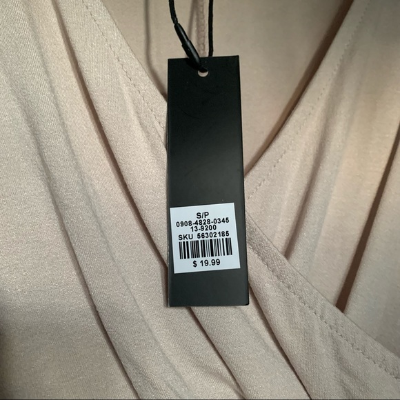 NWT Revamped Faux-Wrap Rear Tie Crop Top - Picture 6 of 6